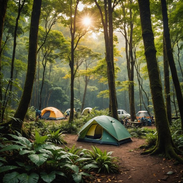 Quels sont les meilleurs conseils pour camper en région de jungle en automne?